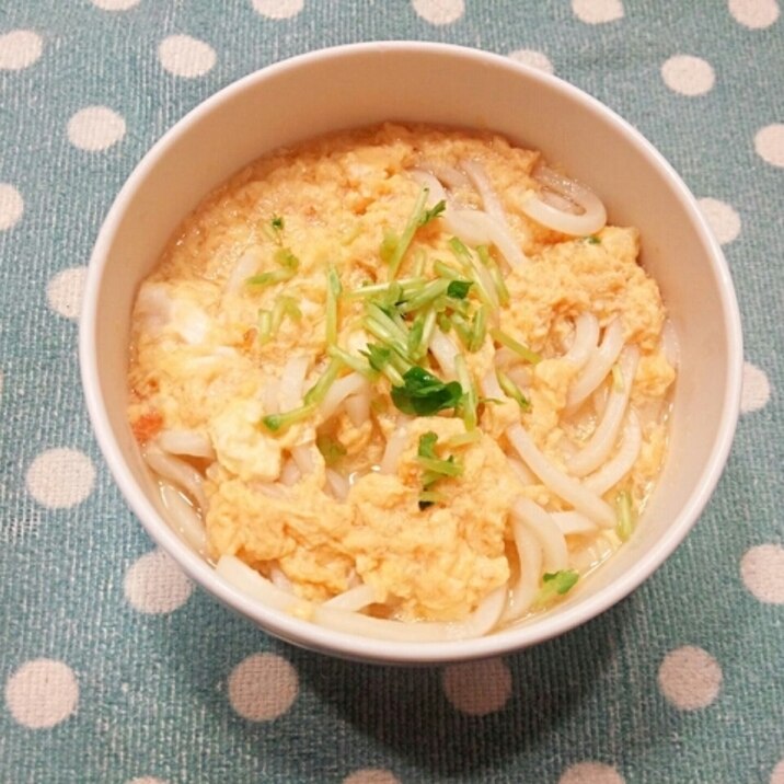 白だしde♡かきたまうどん